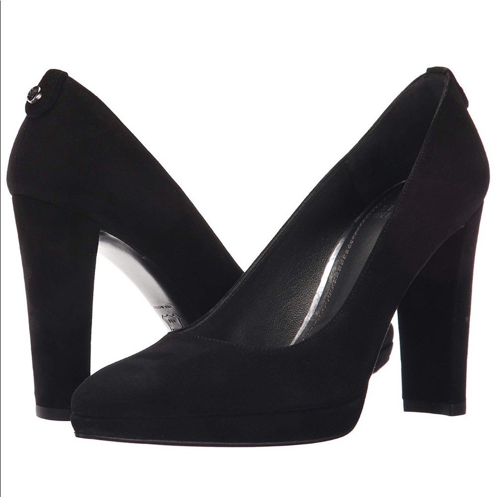 Stuart Weitzman Logopower Suede Platform Pump
